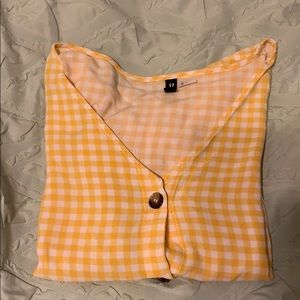 Button Down Crop